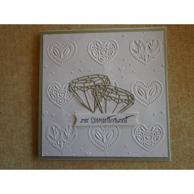 Hochzeitskarte  Diamanthochzeit Glückwunschkarte Grusskarte Hochzeit  Diamanten(Papier) 60 Jahre