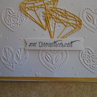 Hochzeitskarte  Diamanthochzeit Glückwunschkarte Grusskarte Hochzeit  Diamanten(Papier) 60 Jahre Bild 4