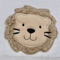 Löwe Lion Applikation Patch zum Annähen Aufbügeln für Schultüte & co. Bild 3