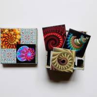 Handmade Legespiel für Erwachsene fraktale Kunst mit 24 Paare 48 Karten in schöner Schachtel Bild 1