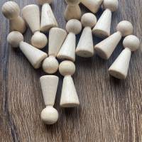 Figurenkegel Spielfiguren Holzfiguren Rohling aus Buchenholz Bild 1