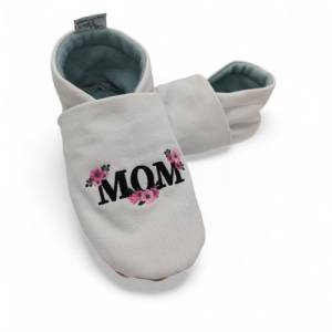 Hausschuhe, Pantoffeln für Damen, Mom, Mama, bestickt, personalisierbar Bild 1