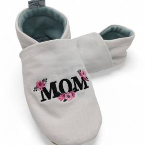 Hausschuhe, Pantoffeln für Damen, Mom, Mama, bestickt, personalisierbar Bild 3
