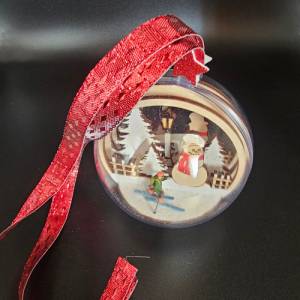 Weihnachtskugel, Christbaumkugel, Winter, handgemacht, Bild 9