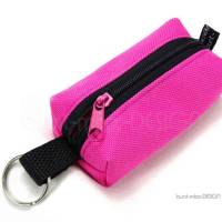 Schlüsselanhänger Minitasche rosa PINK Reißverschluß schwarz, Kosmetik Inhalator Kopfhörer, by BuntMixxDESIGN Bild 8