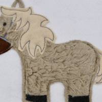 Pferd Pony Hobbyhorsing Pferdchen Applikation Patch zum Annähen Aufbügeln für Schultüte & co. Bild 1