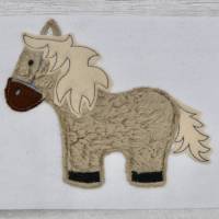 Pferd Pony Hobbyhorsing Pferdchen Applikation Patch zum Annähen Aufbügeln für Schultüte & co. Bild 2