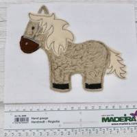 Pferd Pony Hobbyhorsing Pferdchen Applikation Patch zum Annähen Aufbügeln für Schultüte & co. Bild 4