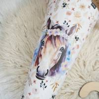 Bügelbild GEBURTSTAG Aquarell Pferd mit Blumen (1) personalisiert Zahl & Name Bild 4