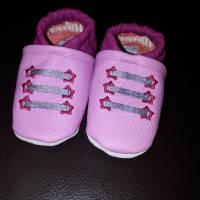 Babyschuhe mit Namen, Lederschuhe - Sneakersoptik personalisierbar (Gr. 18-23) Bild 2