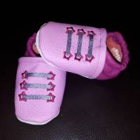 Babyschuhe mit Namen, Lederschuhe - Sneakersoptik personalisierbar (Gr. 18-23) Bild 3