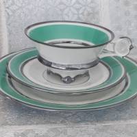 Vintage Gedeck für Tee / Kaffee, Sammelgedeck, Art Deco 1900-1940 C. T. Tielsch Altwasser Germany Bild 1