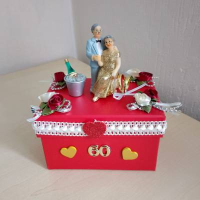 Geschenkbox Diamanthochzeit 60.Hochzeitstag Geldgeschenk  - Geschenkidee