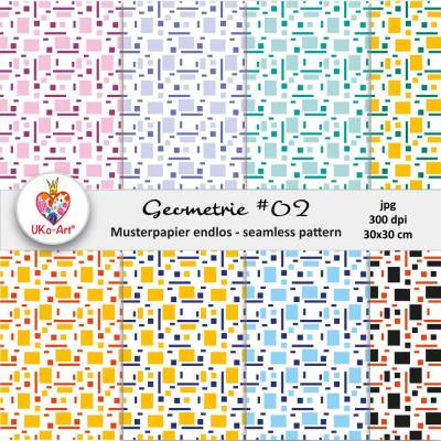 Nahtlosmuster, Endlosmuster Geometrie #02, Digipapier Bastelpapier Motivpapier, drucken + sublimieren 