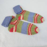 Damensocken handgestrickt bunte Socken Größe 38/39 Bild 3