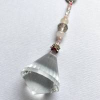 Lichtfänger „Mandala“ - Deko-Anhänger mit Kristallen, Glasschliffperlen, Rocailles und Mandala-Verbinder rosa Bild 5