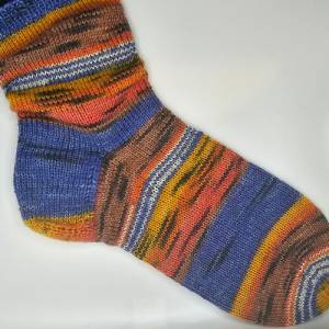 Socken handgestrickt, handgestrickte Socken, Stricksocken , Socken zum Übergang, kuschelige Wollsocken,  Größe 38/39 Bild 1