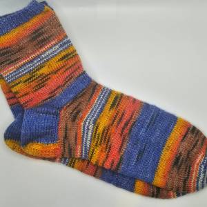 Socken handgestrickt, handgestrickte Socken, Stricksocken , Socken zum Übergang, kuschelige Wollsocken,  Größe 38/39 Bild 2