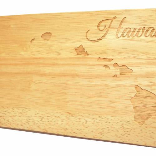 Frühstücksbrett Hawaii USA Gravur Pazifik Südsee Holz Brotbrett Servierbrett Küche Geschenk