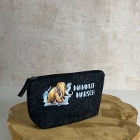 Mammut | kleine Kulturtasche | Kosmetiktasche | kleine Tasche| Tasche mit Spruch: Mammutmarsch Bild 6