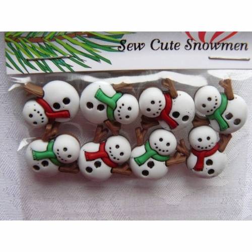 Dress it up Knöpfe  Schneemann   (1 Pck.)    Sew Cute Snowmen