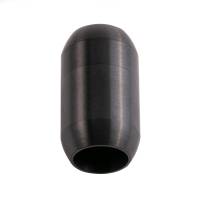 Edelstahl Magnetverschluss Schwarz 21x12mm (ID 8mm) gebürstet für rundes Leder und Bänder Bild 3