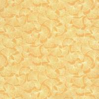 Westfalenstoffe Singapur Texel gelb weiße Gingko Blätter 100% Baumwolle Webware Druckstoff Bild 1