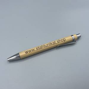 Kugelschreiber mit individueller Gravur aus Holz Bild 5