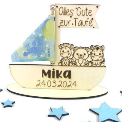 Geldgeschenk Taufe oder Geburt personalisiert