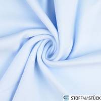 Stoff Polyester Fleece hellblau Antipilling beidseitig weich blau Bild 1