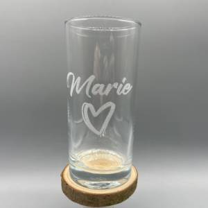 Glas mit individueller Gravur personalisiert Bild 1