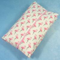 Windeltasche mit rosa Flamingos | Wickeltasche für Baby unterwegs | Universaltasche | Mehrzwecktasche Bild 2