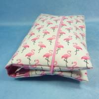 Windeltasche mit rosa Flamingos | Wickeltasche für Baby unterwegs | Universaltasche | Mehrzwecktasche Bild 3