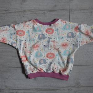 Babyset/Kinderset/Kleidungsset/Oversized-Pulli/Pumphose/Babypulli/Babyhose/Mitwachshose/Giraffe/rosa Bild 6