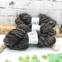Handgesponnene Wolle Shetland und Seide in Naturfarben Bild 5