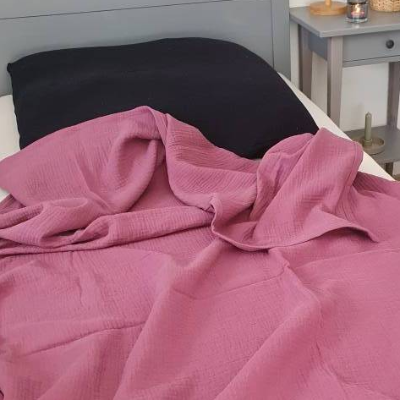 Musselindecke aus Triple Gauze Bettdecke Sommer leichte Decke Yoga Meditation 3-lagig 200x135 cm