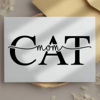 Vinyl-Aufkleber "Cat Mom" | Sticker für Katzenfreunde Bild 2