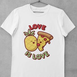 T-Shirt Pizza Essen Phobie Ananas bedrucktes T-Shirt T Shirt Baumwolle DTF Druck Bild 1