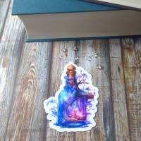 Wunderschöner Sticker auf glänzendem Vinyl - Eine Zaubertrankflasche. Bild 2