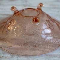 Glasschale Rosalinglas Vintage apricot A Bild 4