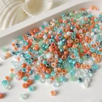 Perlenmischung Pastellfarben Miyuki und Toho Perlen 8/0, 3 mm, Seedbeads, 10 g, Grundpreis je 1 Kg 420,- Euro Bild 3