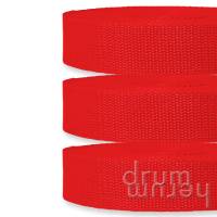 3 m / 10 m Gurtband BASIC 20 | 25 | 30 | 40 mm breit rot (324) Bild 1