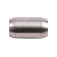 Edelstahl Magnetverschluss 25x14mm (ID 10mm) gebürstet für rundes Leder und Bänder Bild 2