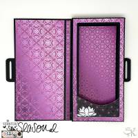 Digipapier indische Muster, Variante violett, Digistamp Lotusblüte, Lotusblume, Indien, indisches Design senSEASONal Bild 8