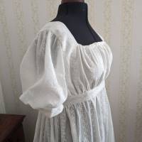Kleid Regency aus Baumwollbatist mit Stickerei Bild 4