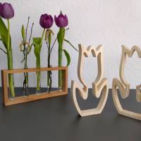 Tulpe aus Holz / Holzblume / Holztulpe Bild 7