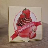 Erdbeere / Geschenkverpackung / Cupcake / süß / Geschenkverpackung in Erdbeer Motiv / Erdbeeren Verpackungsideen Bild 4