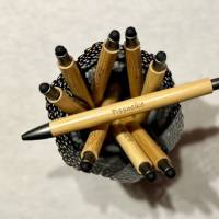 Pissnelke- Kuli mit Spruch, lustiger Kugelschreiber mit Gravur, Bambus - originelle Geschenkidee Bild 1