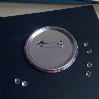 Ein wunderschöner bookish Button / Badge / Anstecker 58mm Durchmesser morally GREY Bild 3