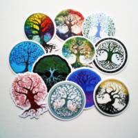 50x Sticker - Aufkleber Baum des Lebens Wikinger keltische Knoten Ornament Wasserfest und stabil verschiedene Motive Bild 1
